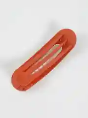 Терракотовый заколка крупная матовая