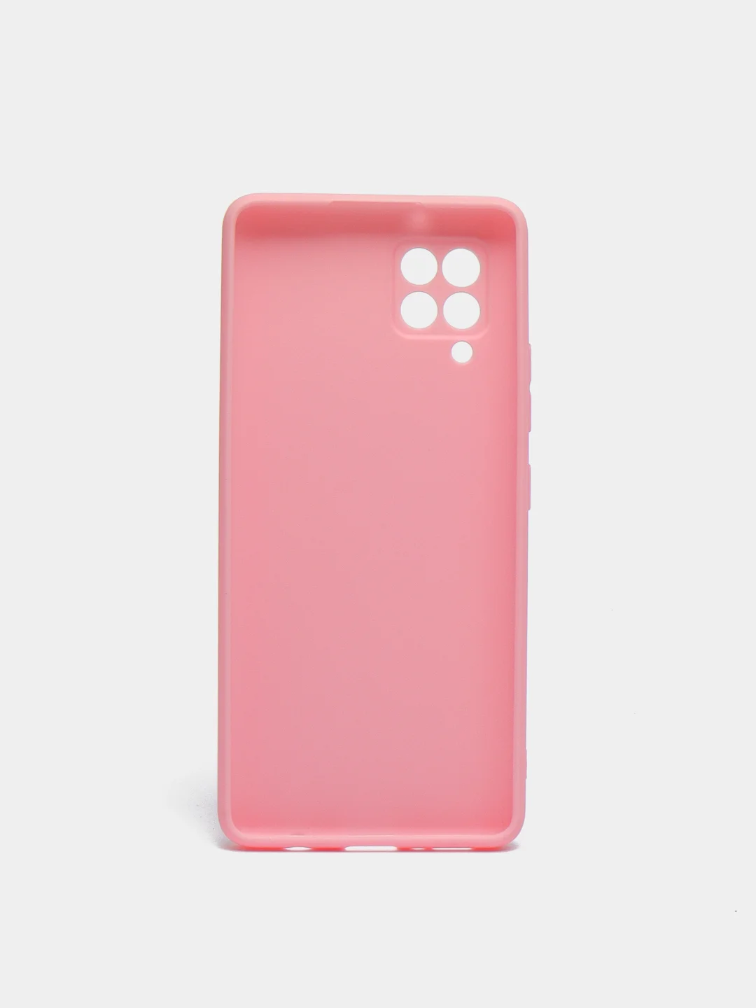 Розовый чехол силиконовый матовый для Samsung A42