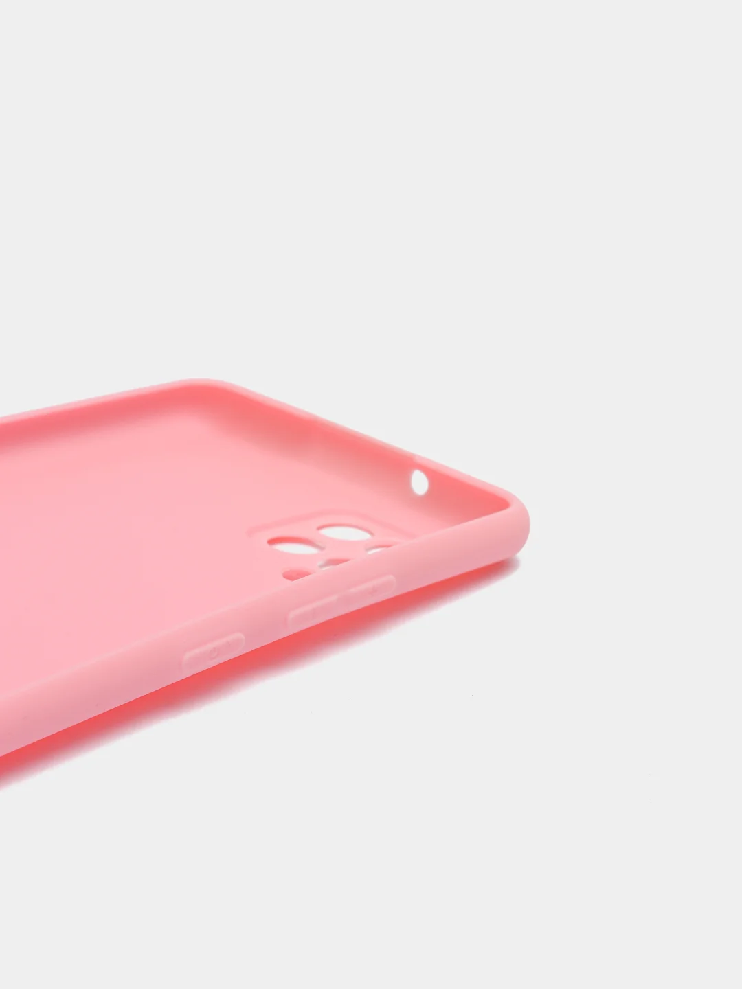 Розовый чехол силиконовый матовый для Samsung A42