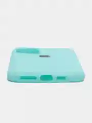 Бирюзовый apple iPhone 11 Pro Max чехол силиконовый с логотипом
