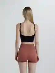 Коралловый меланж шорты женские спортивные