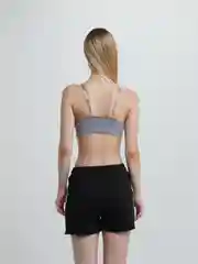 Черный шорты женские спортивные на резинке