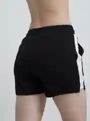 Черный шорты женские спортивные на резинке