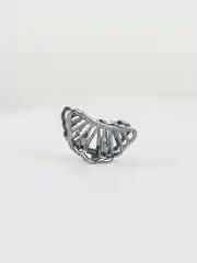 Серебряный заколка краб для волос