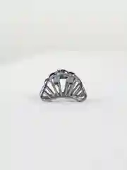 Серебряный заколка краб для волос
