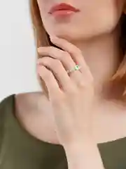 Кольцо из бисера "Сердце"
