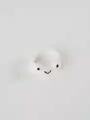 Белый кольцо с лягушкой