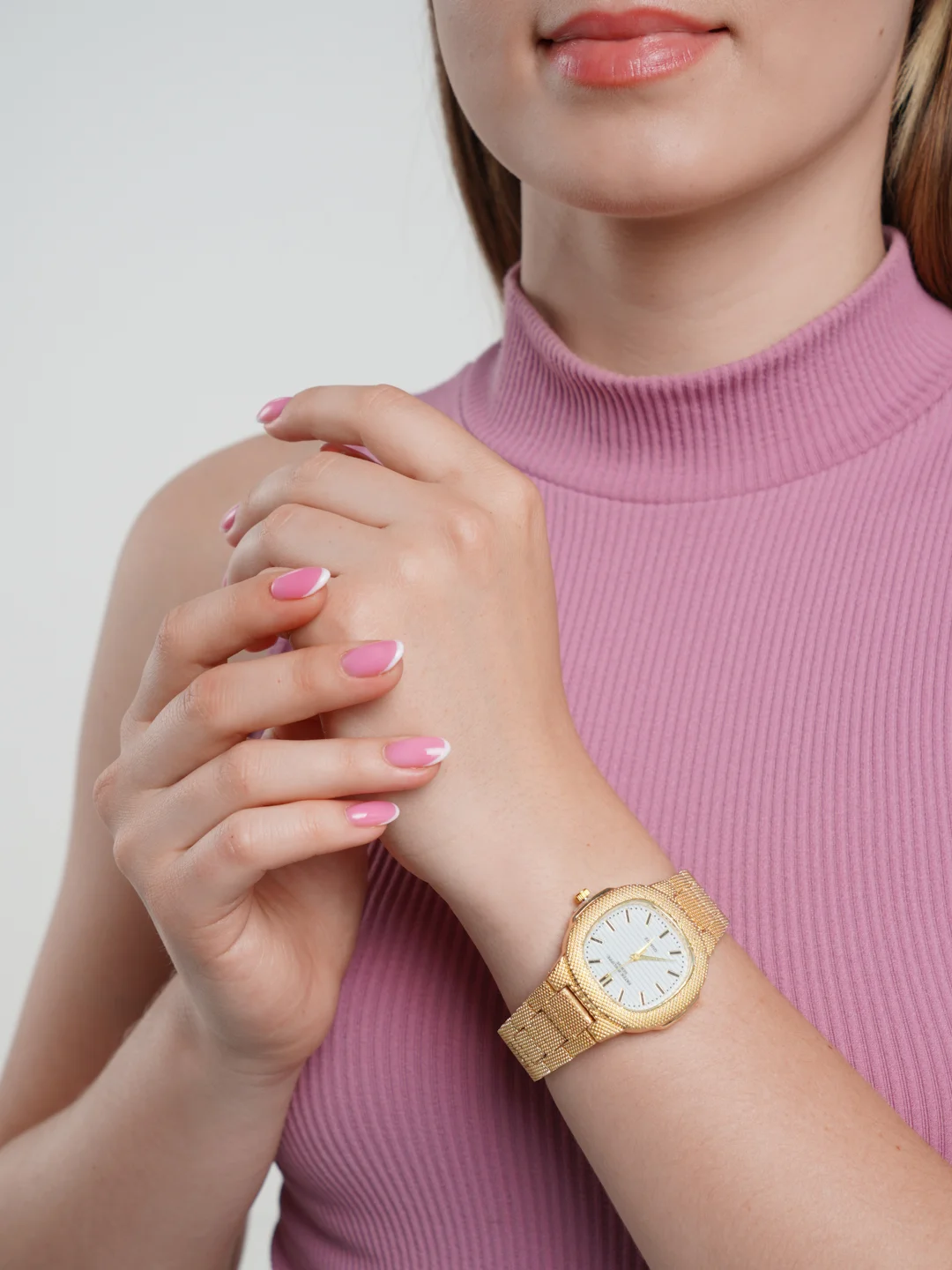 Золотой часы женские наручные Patek Philippe, с коробкой