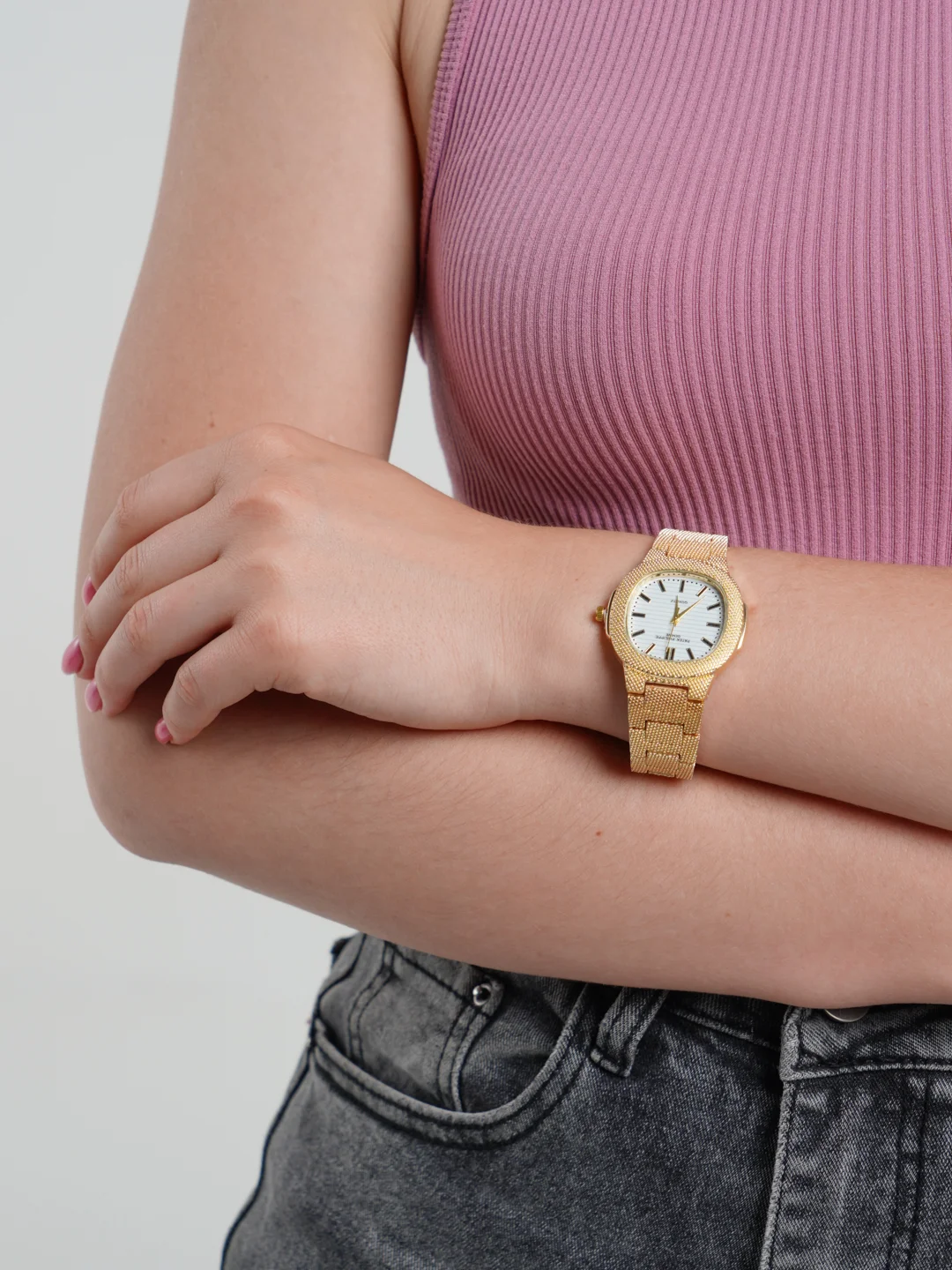 Золотой часы женские наручные Patek Philippe, с коробкой