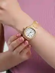 Золотой часы женские наручные Patek Philippe, с коробкой