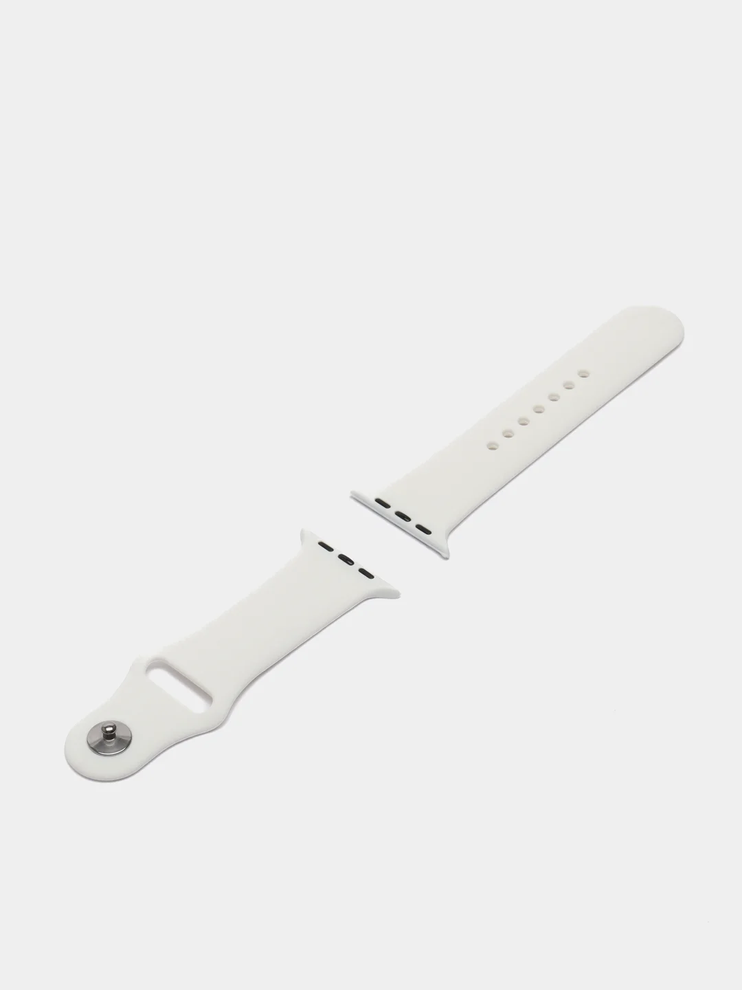 Белый силиконовый ремешок для смарт часов Apple Watch, силиконовый браслет