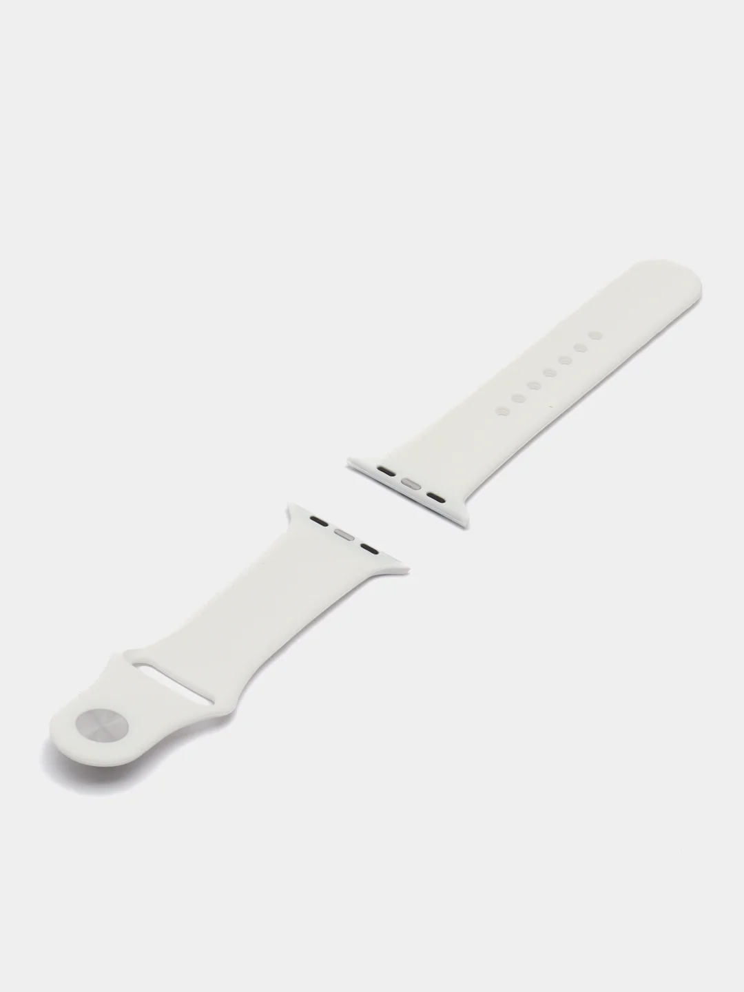 Белый силиконовый ремешок для смарт часов Apple Watch, силиконовый браслет