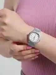 Белый часы женские наручные Patek Philippe, с коробкой