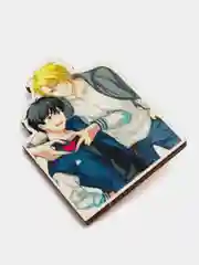 Значок деревянный по аниме "Банановая рыба" (Banana Fish)