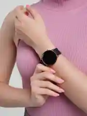 Черный электронные женские часы