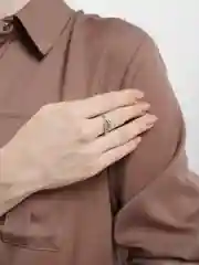 Серый кольцо унисекс "Змея"