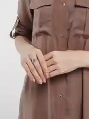 Серый кольцо унисекс "Змея"