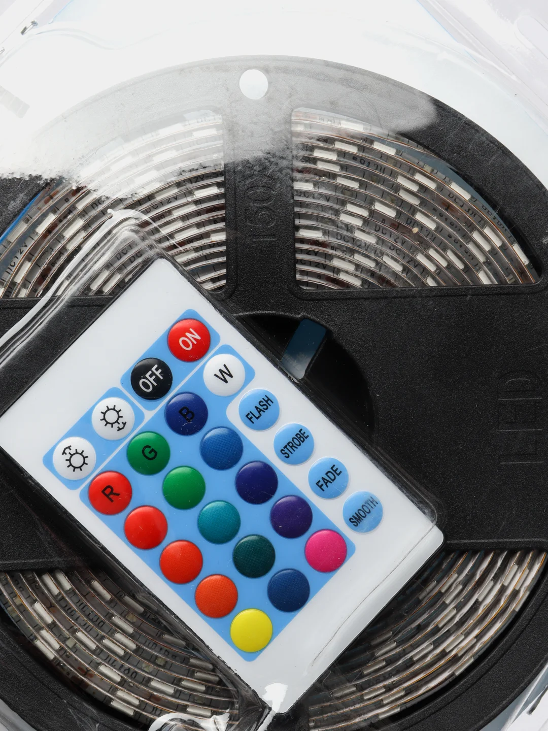 Светодиодная лента с пультом  длина 5 метров LED 5050smd 12v-60 rgb5 подсветка