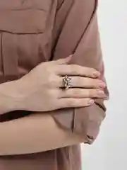 Серебряный массивное кольцо сердце для влюбленных, друзей