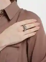 Серебряный массивное кольцо сердце для влюбленных, друзей