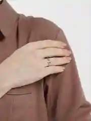 Серебряный кольцо женское "Хвост кита"
