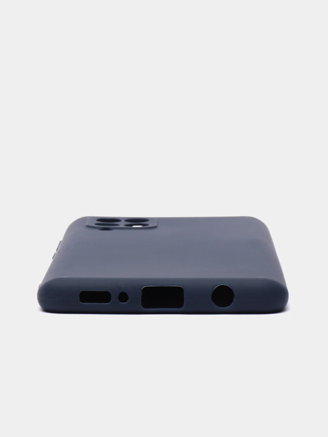 Темно-синий чехол Silicone Cover для Samsung Galaxy A12 / M12 силиконовый