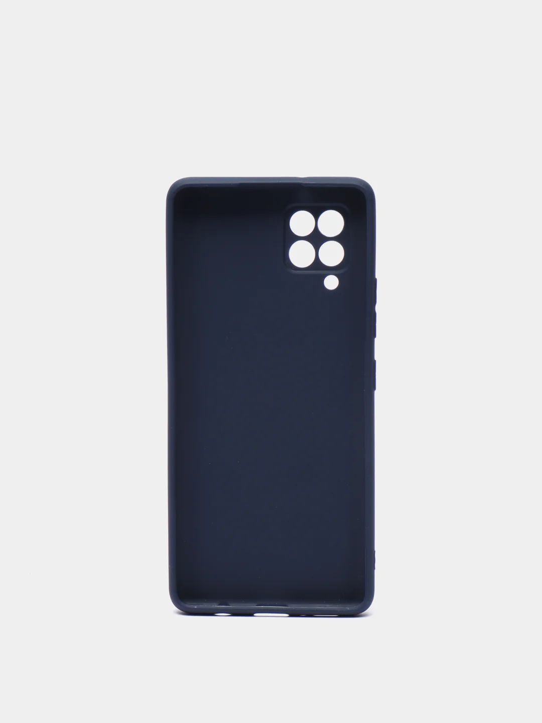 Темно-синий чехол Silicone Cover для Samsung Galaxy A12 / M12 силиконовый
