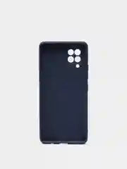 Темно-синий чехол Silicone Cover для Samsung Galaxy A12 / M12 силиконовый
