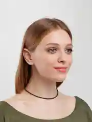Черный колье-чокер из бисера