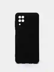 Черный чехол Silicone Cover для Samsung Galaxy A12 / M12 силиконовый
