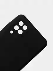 Черный чехол Silicone Cover для Samsung Galaxy A12 / M12 силиконовый