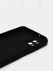 Черный чехол Silicone Cover для Samsung Galaxy A12 / M12 силиконовый