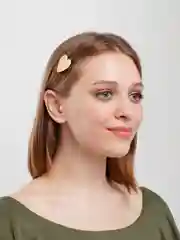 Мятный заколка в виде сердечка, 2 шт