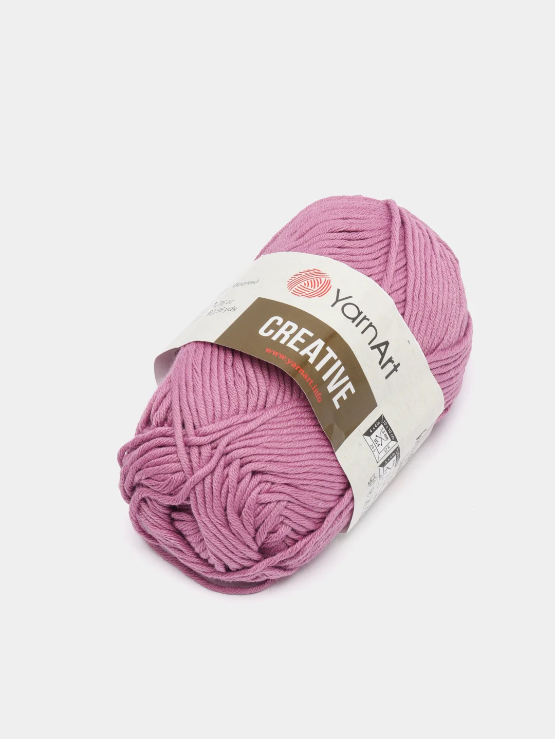 Сиреневый пряжа YarnArt Creative, 50 г, 85 м, 100% хлопок