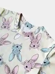 Желтый детский домашний костюм-пижама с шортами для девочки