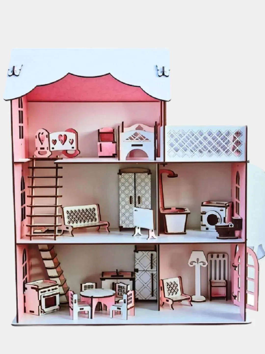 Деревянная мебель для кукольного домика, для Барби (№1)