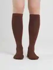 Коричневый высокие компрессионные гольфы