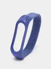 Синий ремешок матерчатый, для Xiaomi Mi Band 3, 4, 5, 6, 7