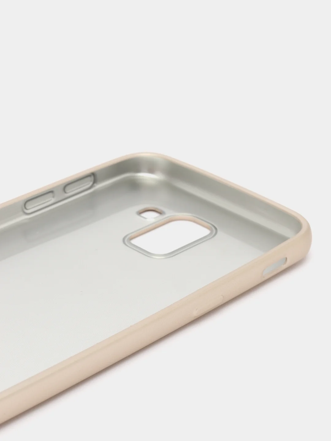 Золотой матовый силиконовый чехол Samsung J6