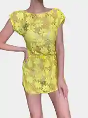 Желтый туника пляжная