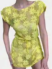 Желтый туника пляжная