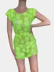 Салатовый туника пляжная