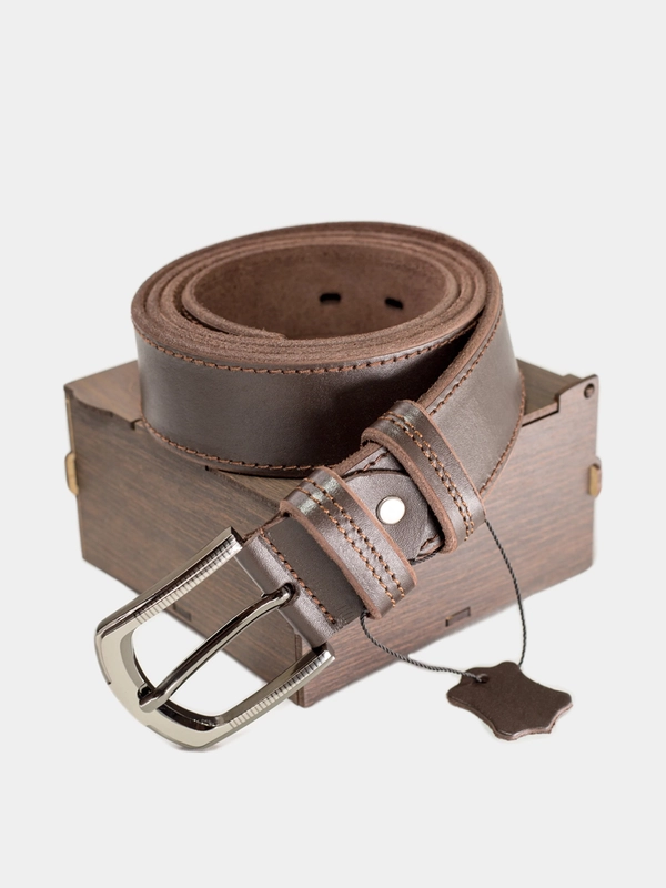 Ремень мужской из натуральной кожи, подарочная упаковка купить по цене ...