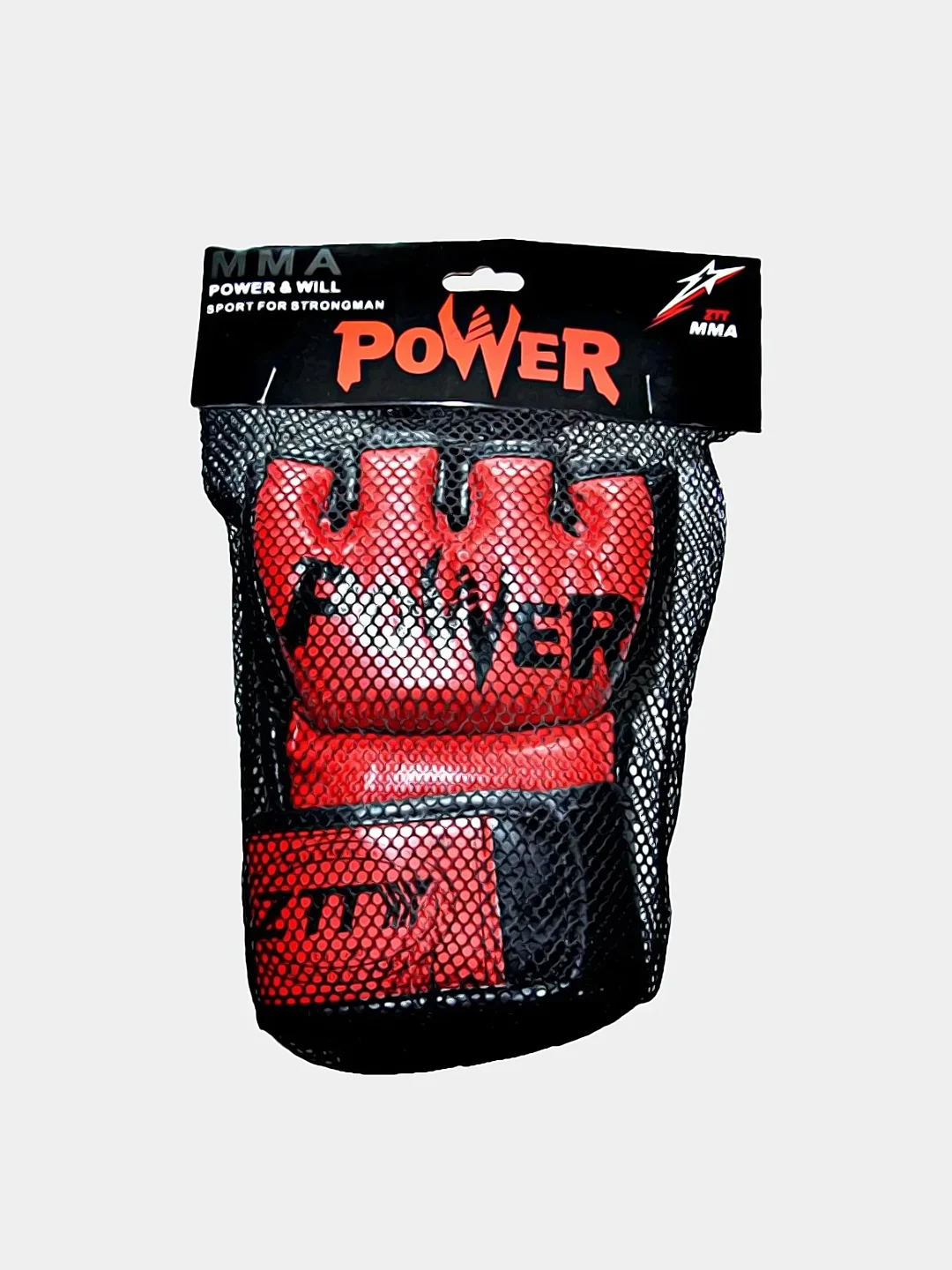 Красный перчатки для ММА "Power"