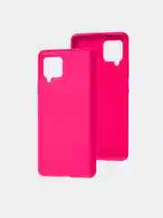 Розовый чехол для Samsung A42 silicone case, разные цвета