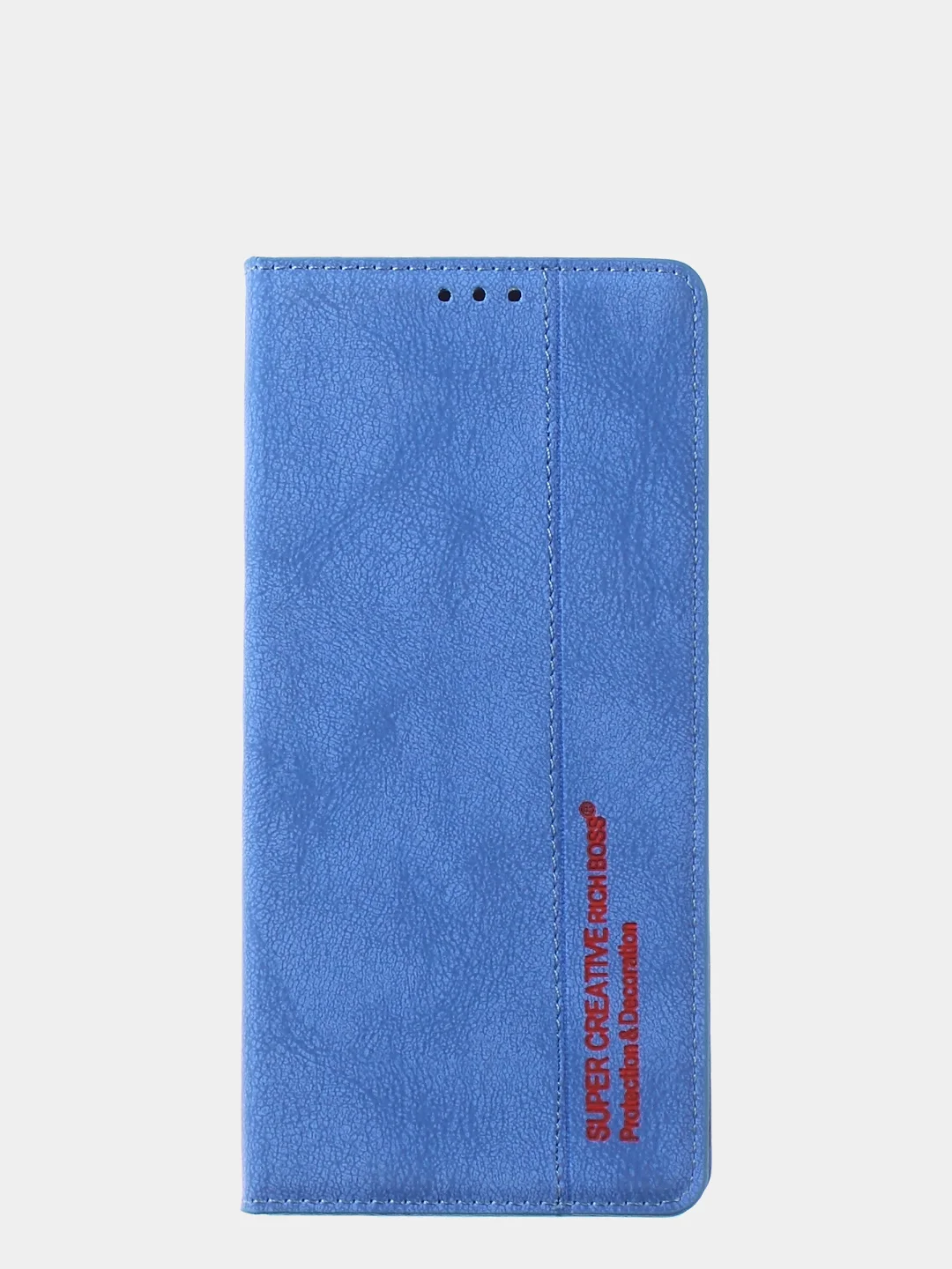 Светло-синий чехол-книжка для Samsung A22 (5G) / Samsung A22s из нубука Super Creative