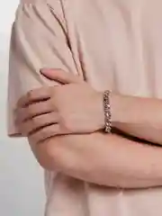 Мужская цепочка на шею ювелирная, из белого металла
