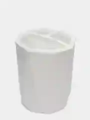Белый стакан для зубных щеток / подставка ПРИЗМА IDEA