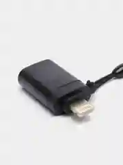 Черный адаптер-переходник с USB  на lightning Apple