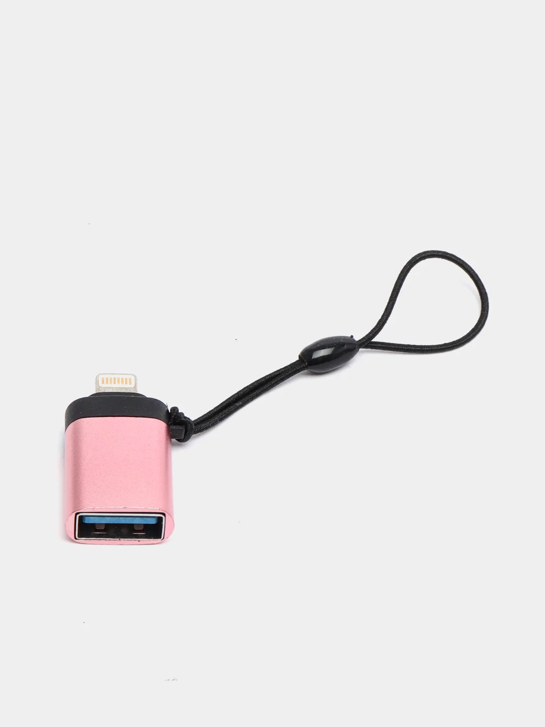 Сиреневый адаптер-переходник с USB  на lightning Apple